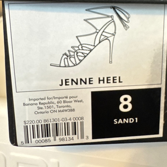 NWT – BANANA REPUBLIC – Jenne Heel – Sand. Suede. Size 8 - Picture 9 of 9